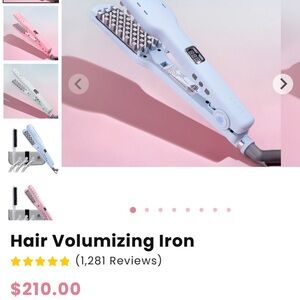 Hair Volumizing Iron — Light Blue